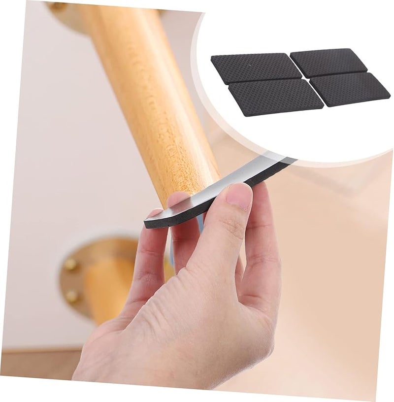 20Pcs Black Furniture Slider Pads Self Adhesive Floor Protectors for Chairs Noise Reduction on Carpet Hard Surfaces - Image 3